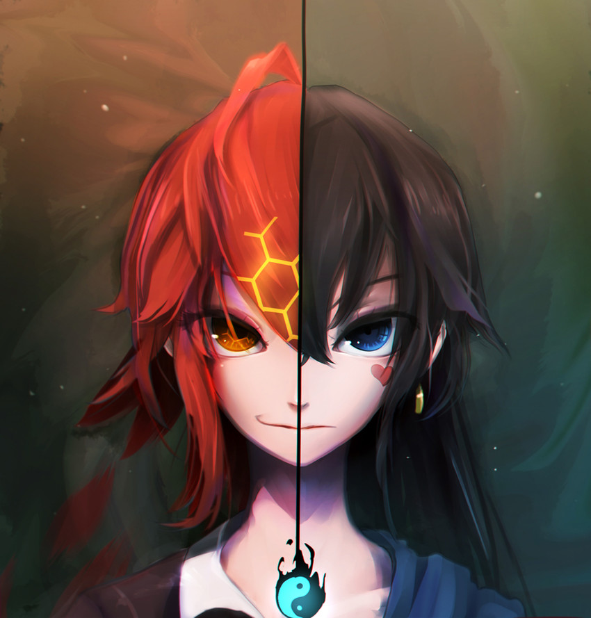 qian ye and tian ling (pixiv fantasia and 1 more) drawn by qys3