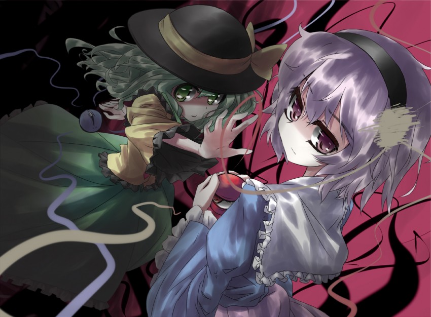 komeiji koishi and komeiji satori (touhou) drawn by urimono
