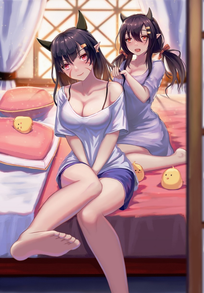 nagara and abukuma (azur lane) drawn by you_ni_ge_shaobing