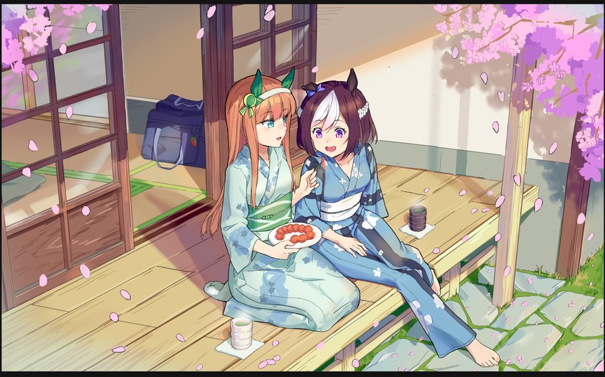 silence suzuka and special week (umamusume) drawn by bh_zhu_baihe_hua