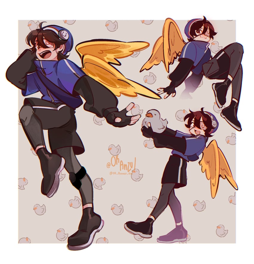 quackity (minecraft youtube and 1 more) drawn by ok_anzu