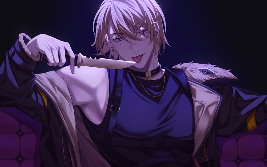 luca kaneshiro (nijisanji and 1 more) drawn by lacka