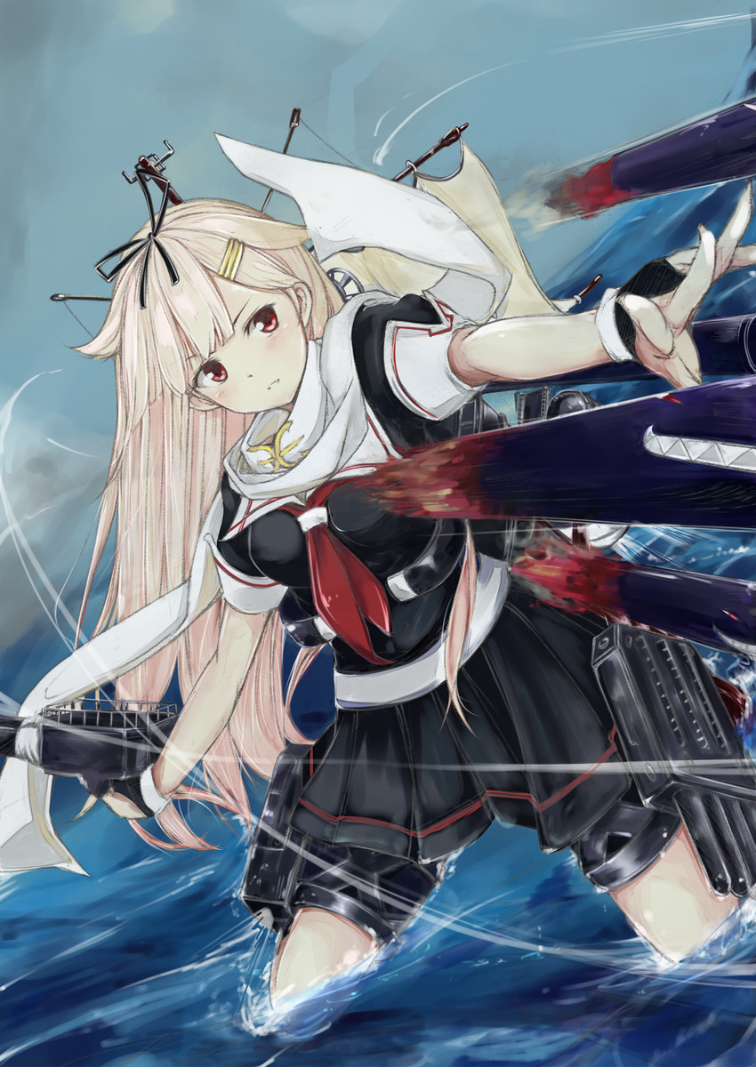 yuudachi and yuudachi kai ni (kantai collection) drawn by rizzl