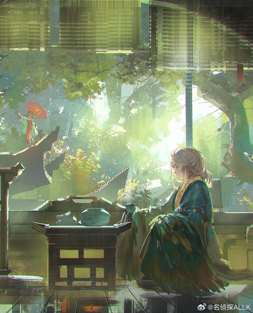 jiu niangzi and getian (reverse:1999) drawn by ming_zhentan_allk