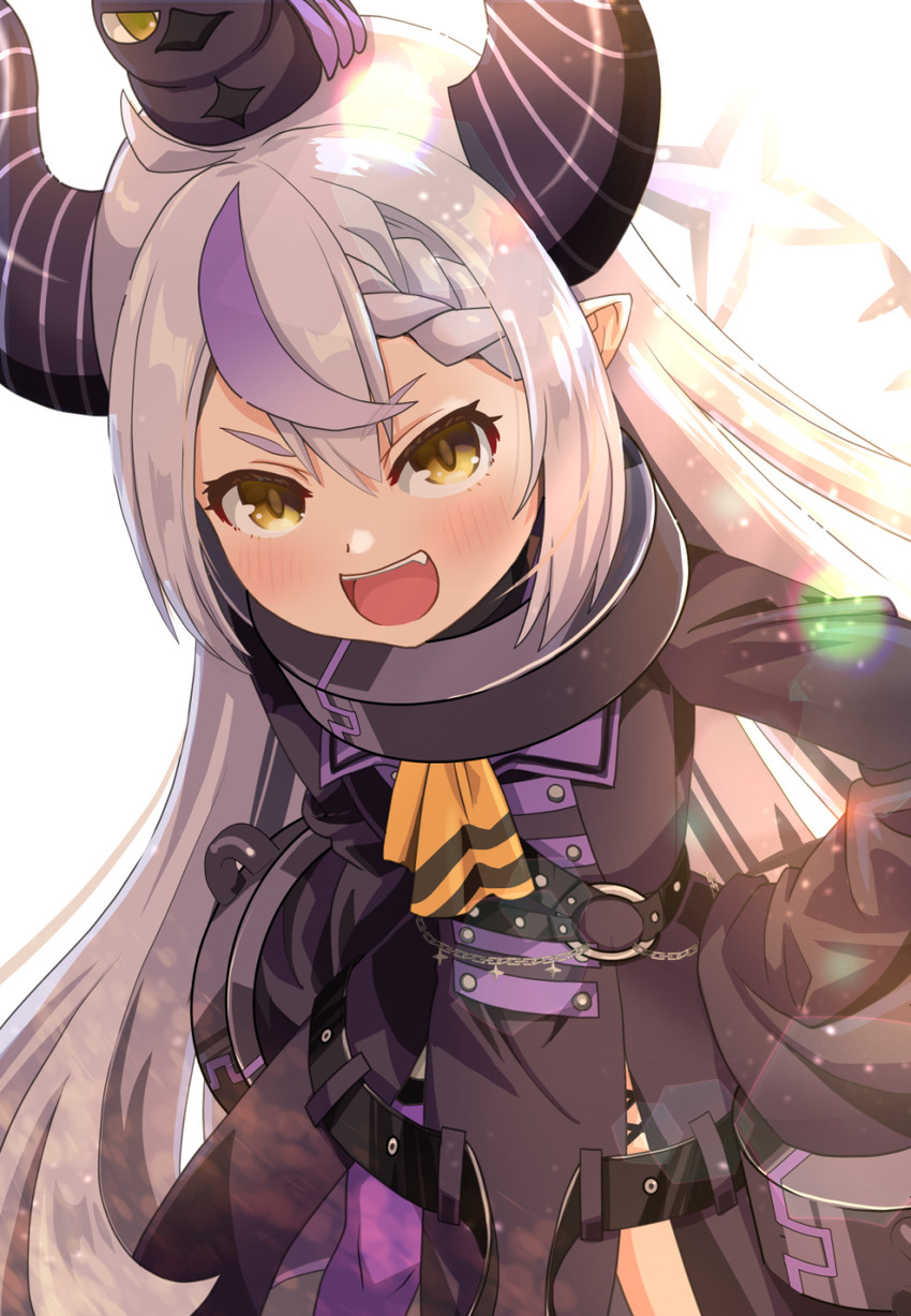 la+ darknesss and crow (hololive) drawn by haniwa_(leaf_garden)