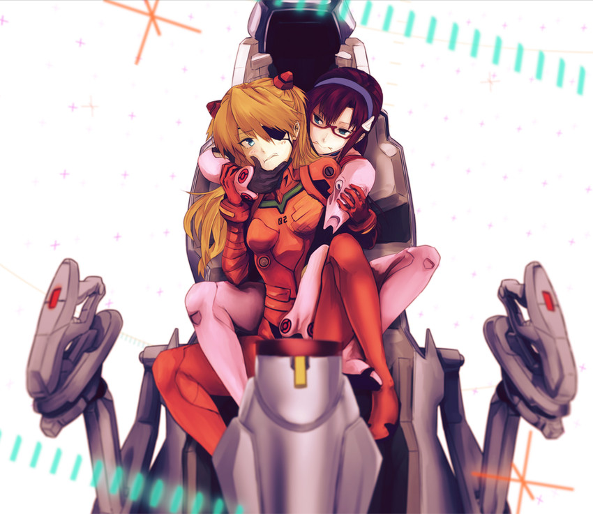 souryuu asuka langley and makinami mari illustrious (neon genesis evangelion and 2 more) drawn by infinote
