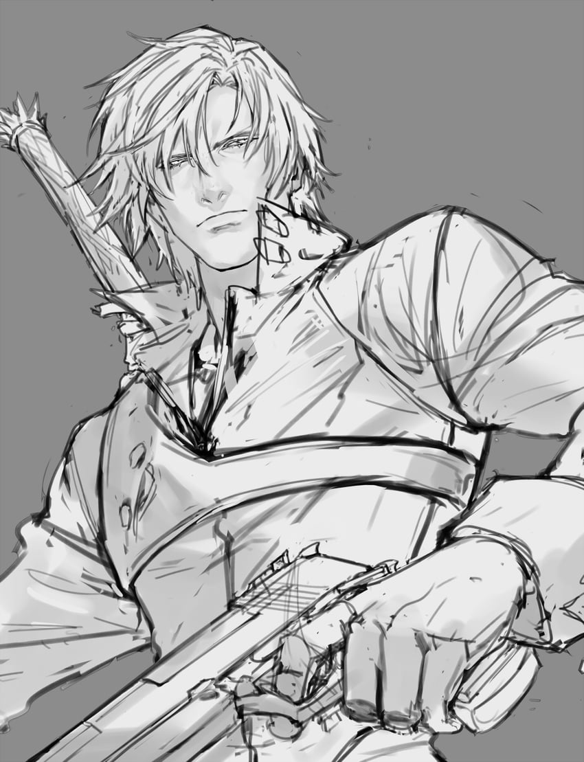 dante (devil may cry and 1 more) drawn by talgi