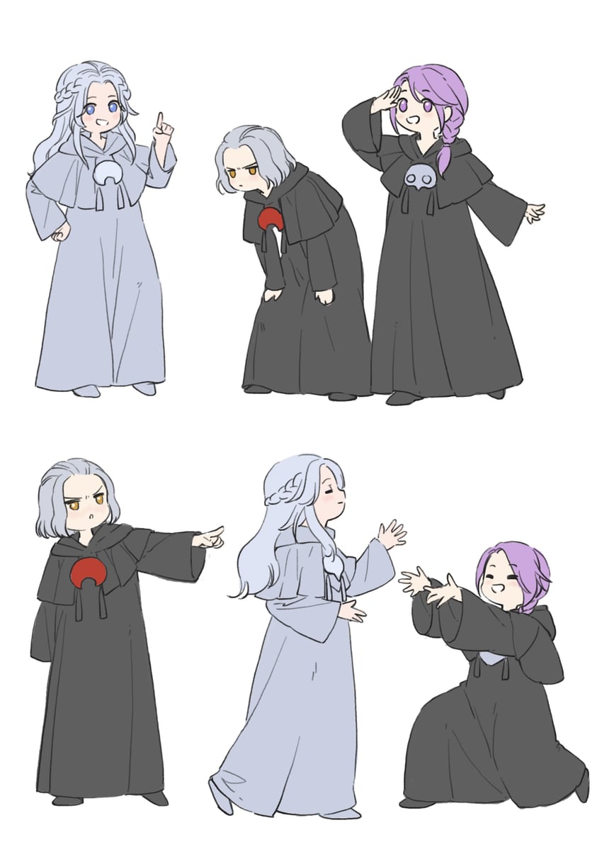 venat, emet-selch, and hythlodaeus (final fantasy and 1 more) drawn by mian_mie