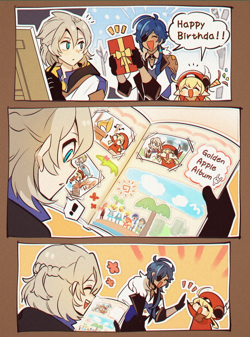 lumine, klee, barbara, jean, diluc, and 3 more (genshin impact) drawn by enpitsu01