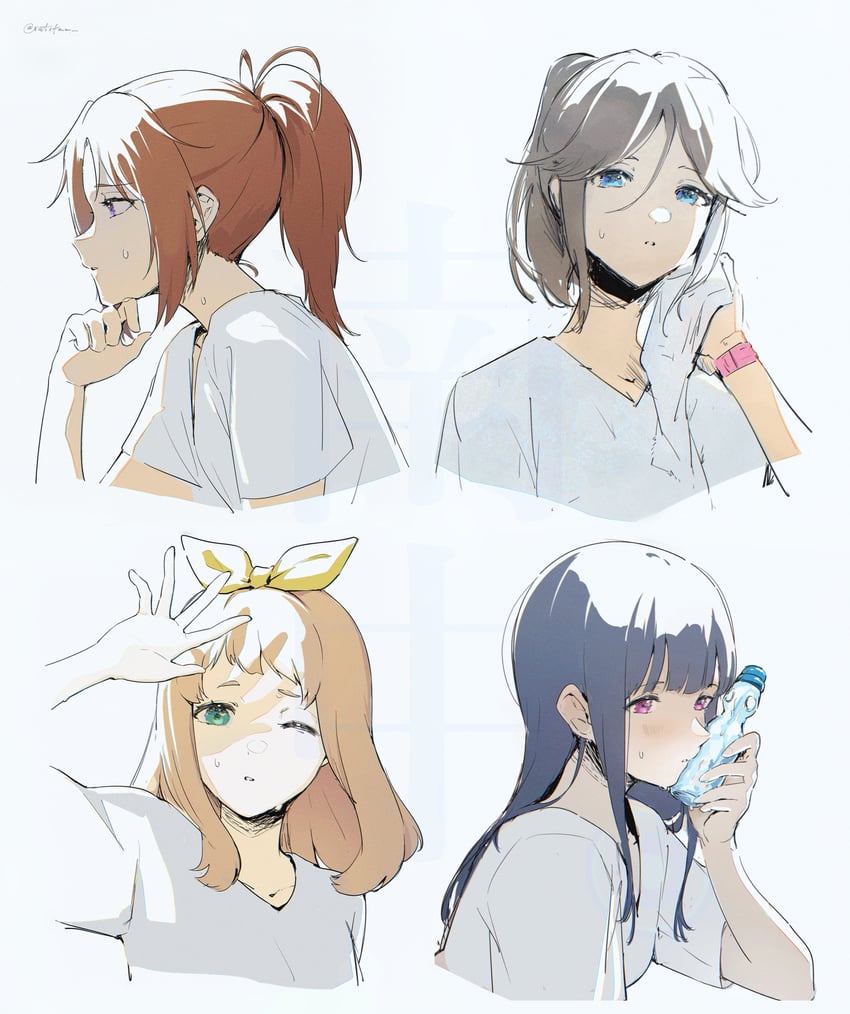 yoroizuka mizore, kasaki nozomi, nakagawa natsuki, and yoshikawa yuuko (hibike! euphonium) drawn by ratifuu