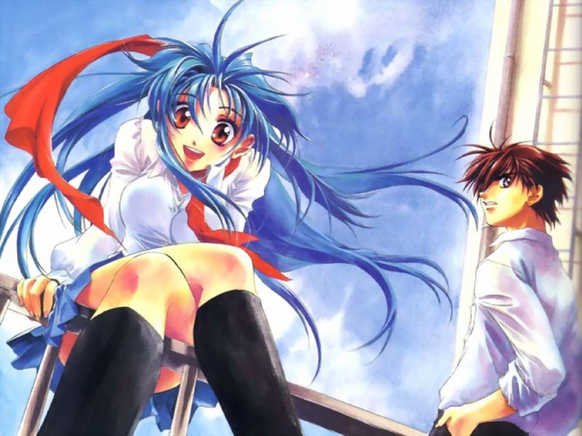 chidori kaname and sagara sousuke (full metal panic!) drawn by shikidouji