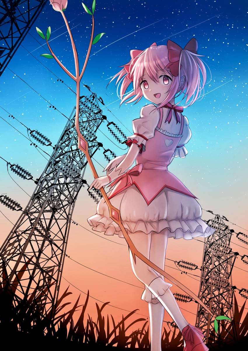 kaname madoka (mahou shoujo madoka magica) drawn by hana_hebi