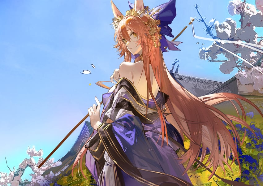 tamamo and tamamo no mae (fate and 2 more) drawn by plumw
