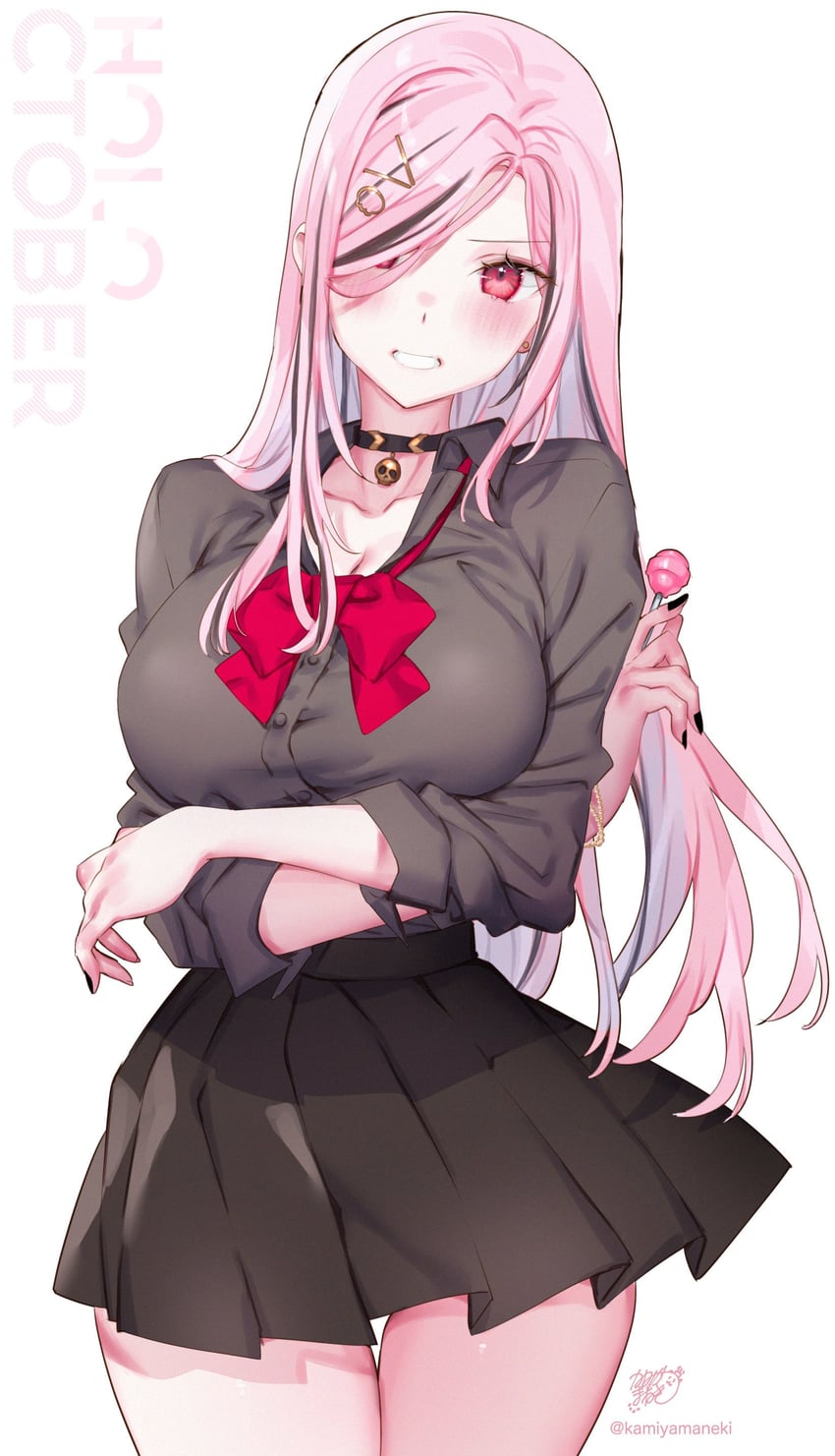 mori calliope (hololive and 1 more) drawn by kamiya_maneki