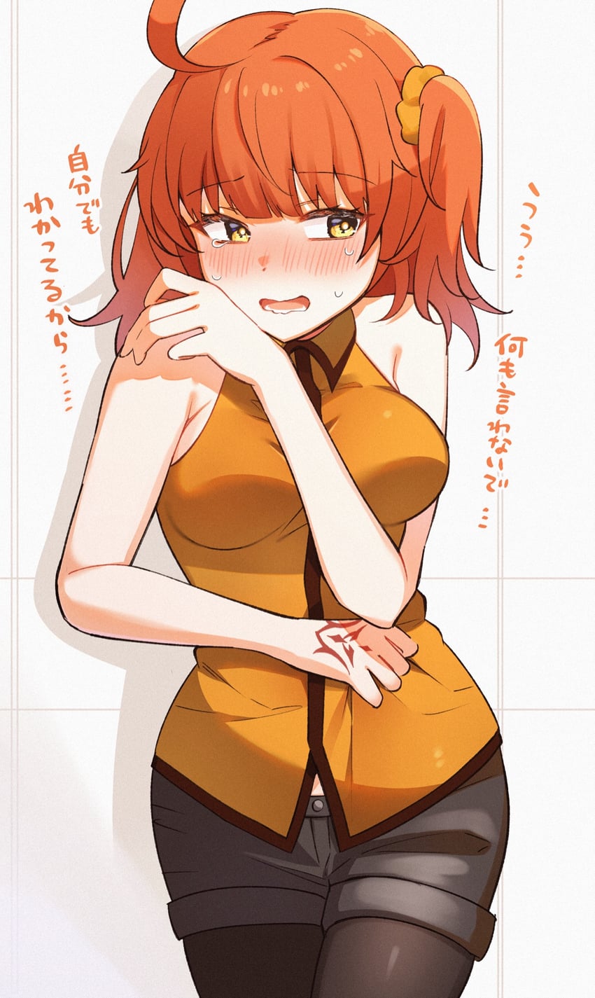 fujimaru ritsuka (fate and 1 more) drawn by nijiomu
