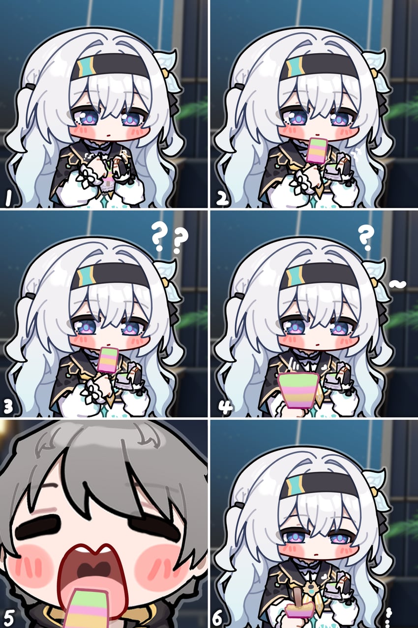 trailblazer, firefly, and caelus (honkai and 1 more) drawn by ldd.ek