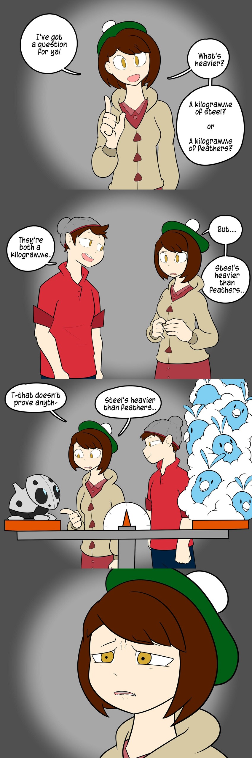 gloria, victor, swablu, and aron (pokemon and 1 more) drawn by bran_the_onion