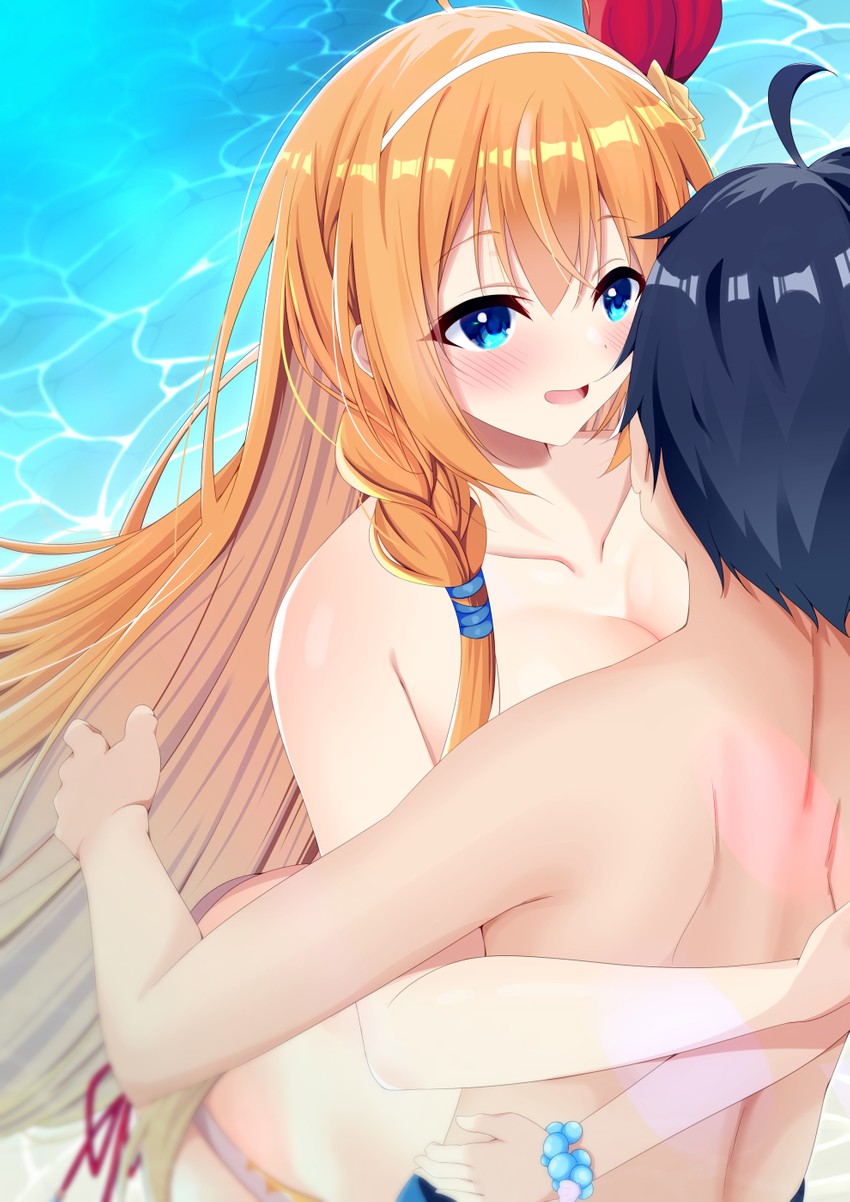 pecorine and yuuki (princess connect!) drawn by syurimp