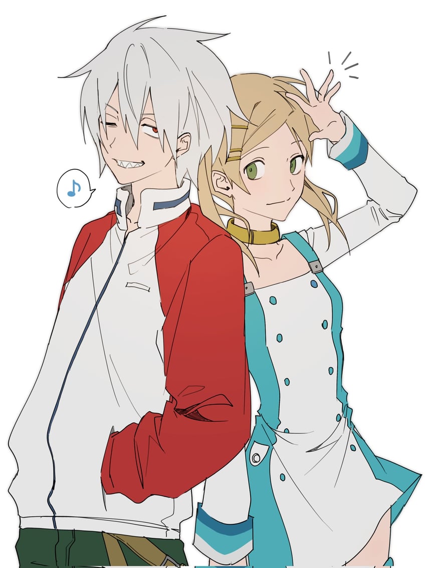 maka albarn, eureka, soul evans, and renton thurston (soul eater and 1 more) drawn by cgvske1003