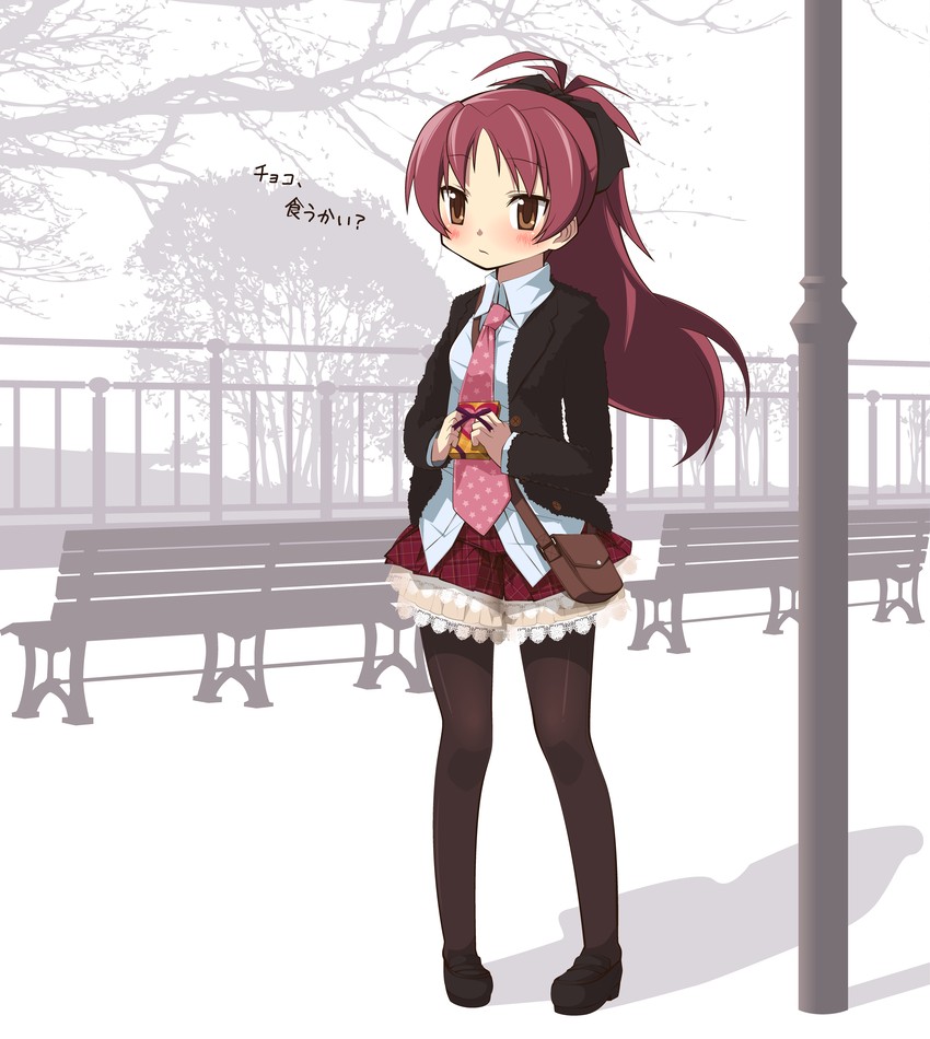 sakura kyoko (mahou shoujo madoka magica) drawn by kuro_chairo_no_neko