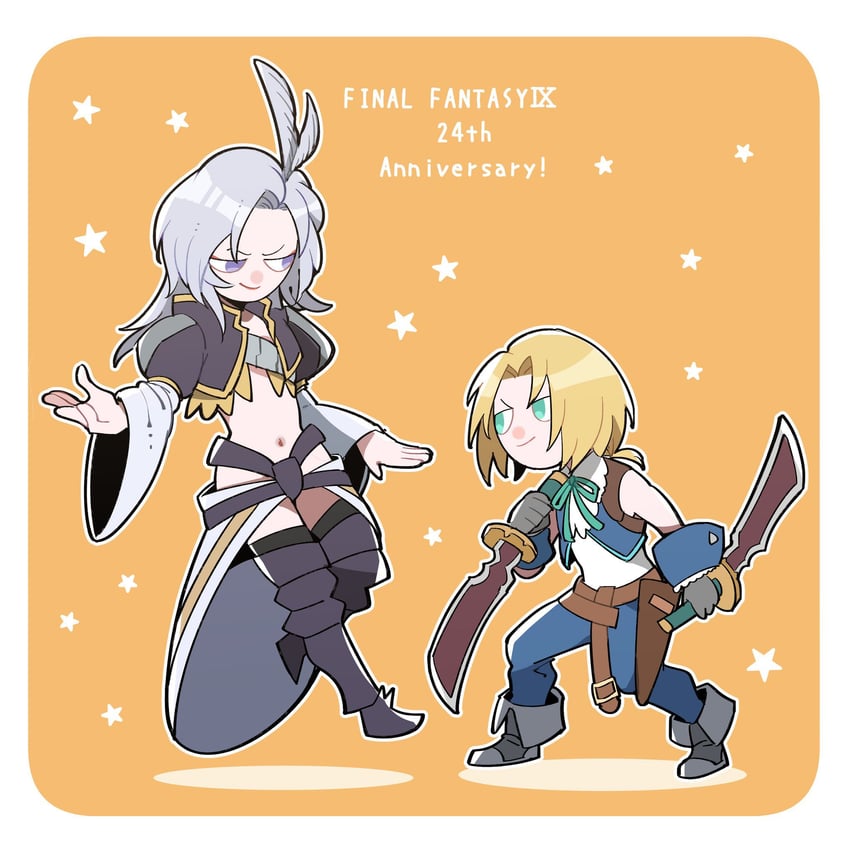 zidane tribal and kuja (final fantasy and 1 more) drawn by nnnmmg0725