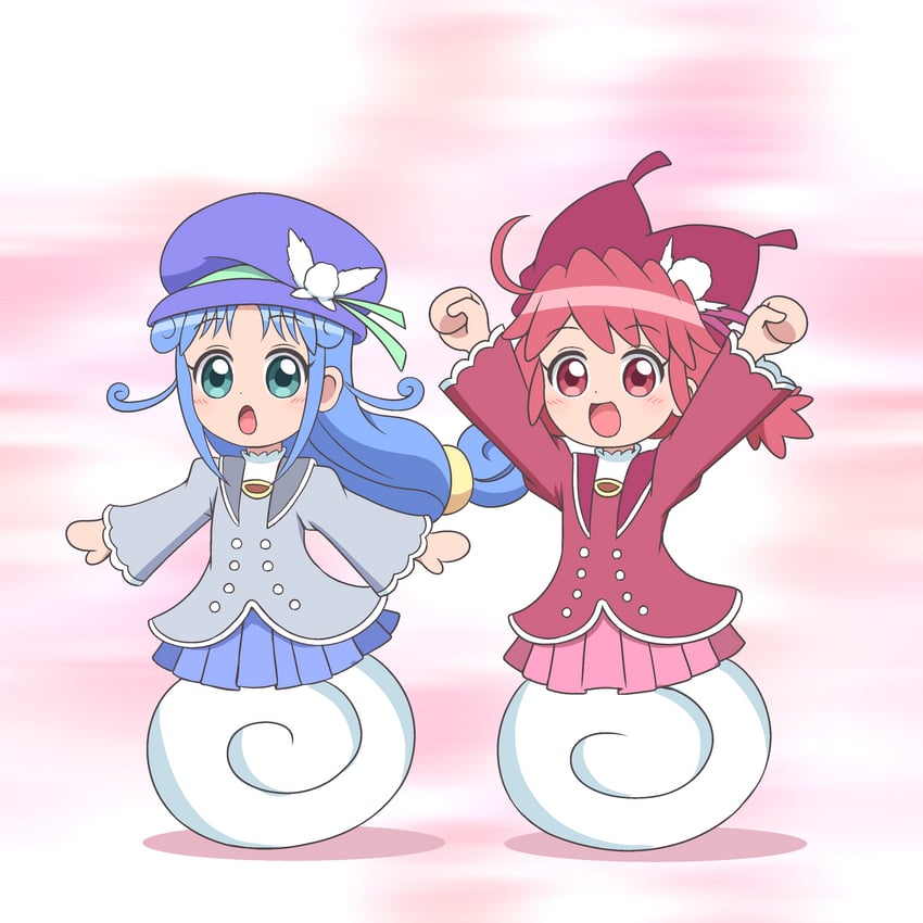 fine and rein (fushigiboshi no futago hime and 1 more) drawn by kato-shun