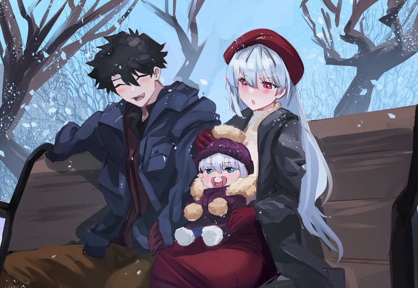fujimaru ritsuka and kama (fate and 1 more) drawn by obazzotto