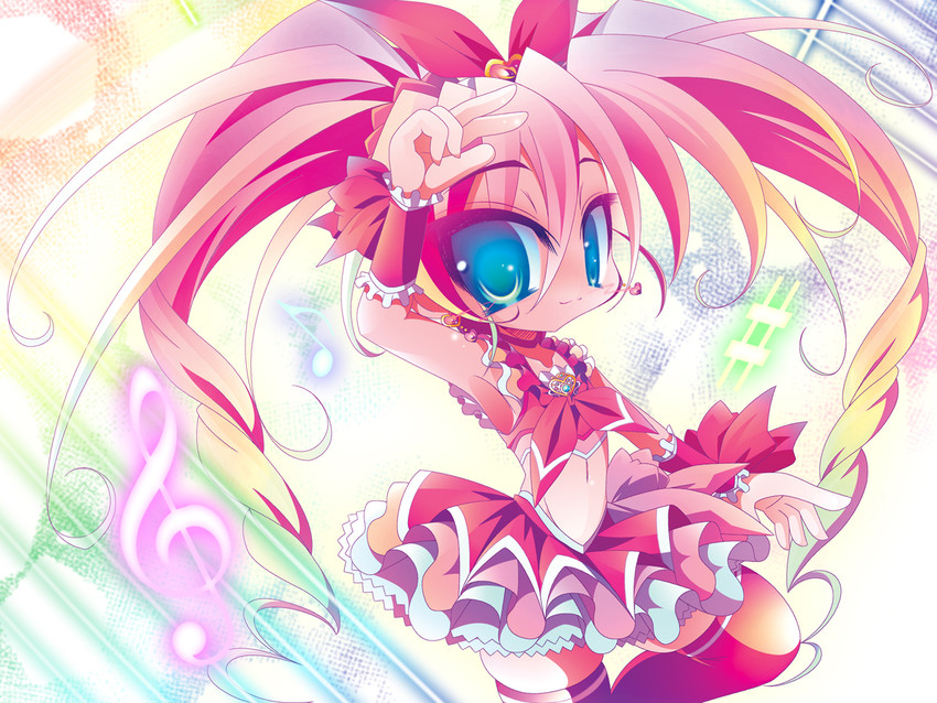 houjou hibiki and cure melody (precure and 3 more) drawn by ao1_(another_wind)
