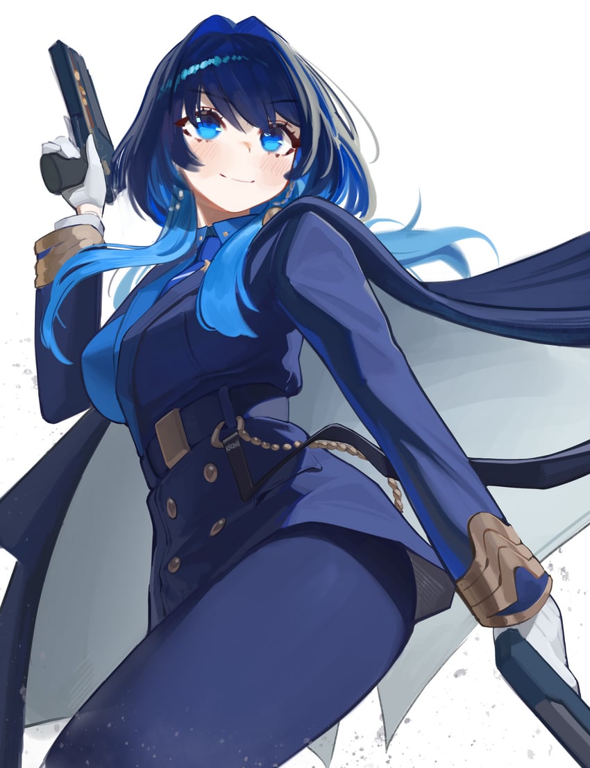 ouro kronii (hololive and 1 more) drawn by hantata