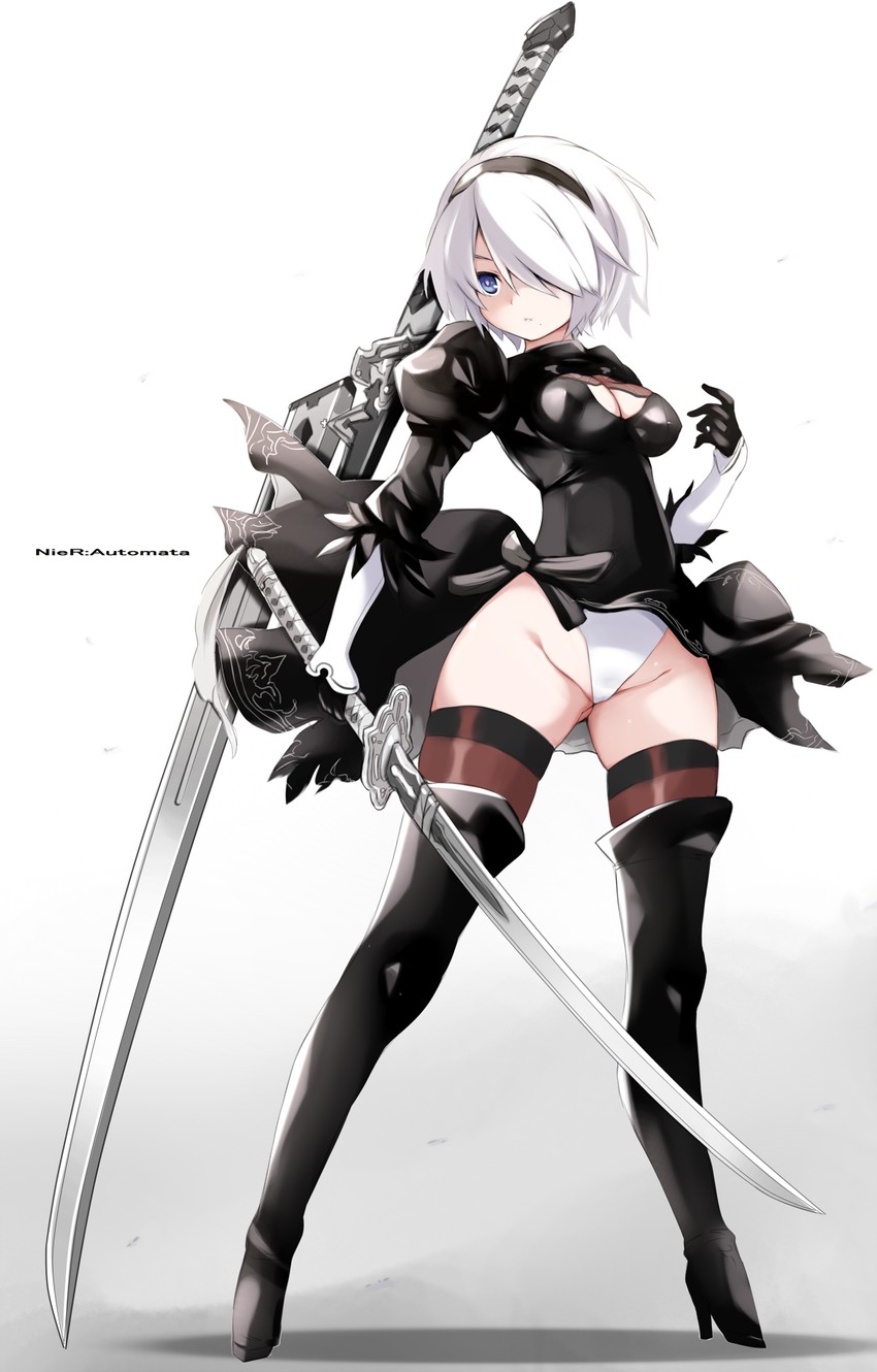 2b (nier and 1 more) drawn by karukan_(monjya)