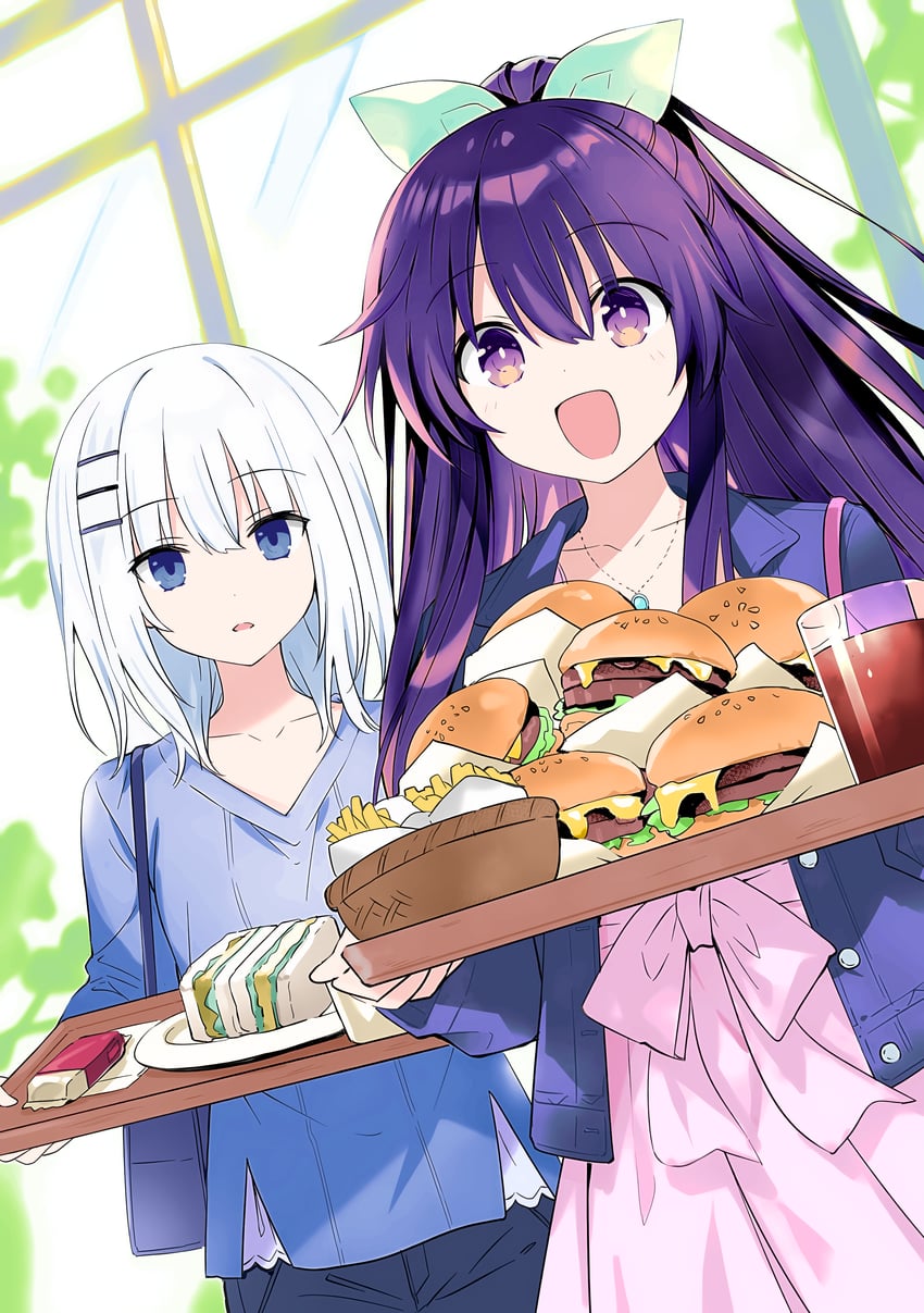 yatogami tohka and tobiichi origami (date a live) drawn by kurumi_(user_fayr3752) and tsunako