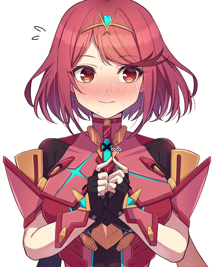 pyra (xenoblade chronicles and 1 more) drawn by shinae