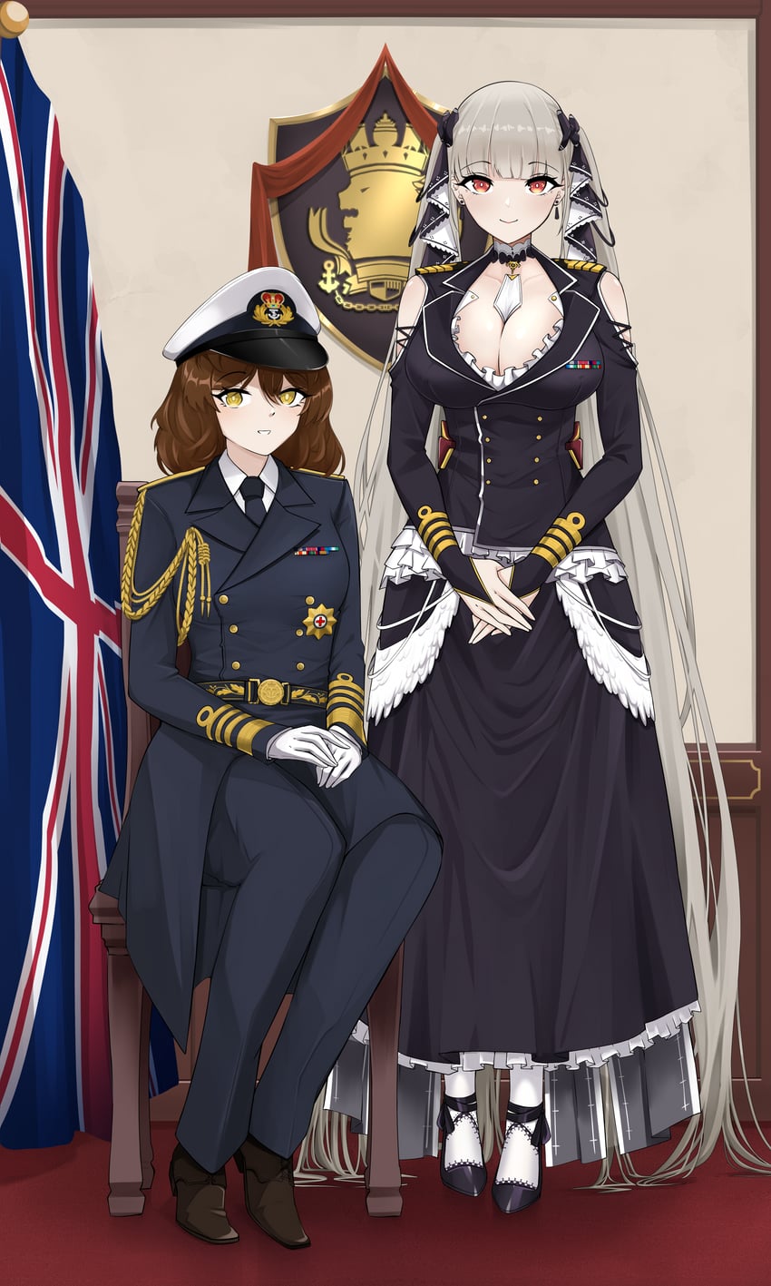 formidable, commander, and female commander (azur lane) drawn by notsushi