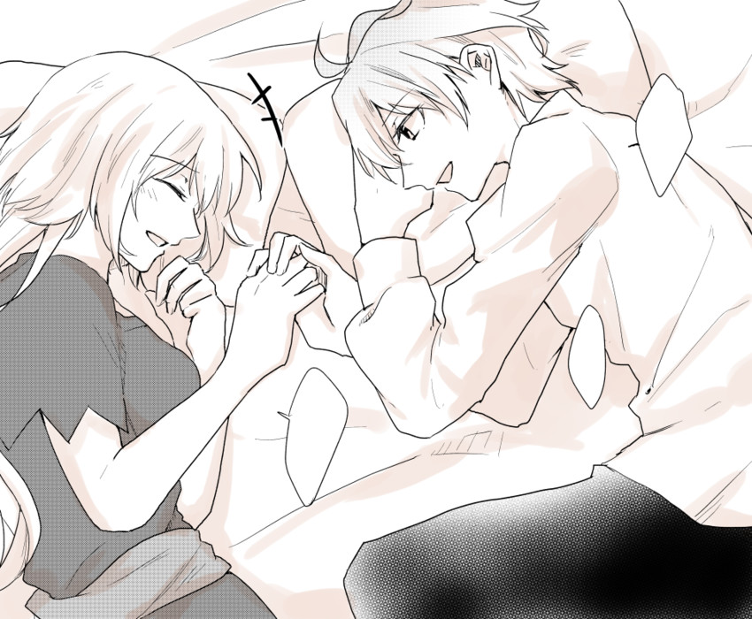 jeanne d'arc and sieg (fate and 1 more) drawn by sooru0720