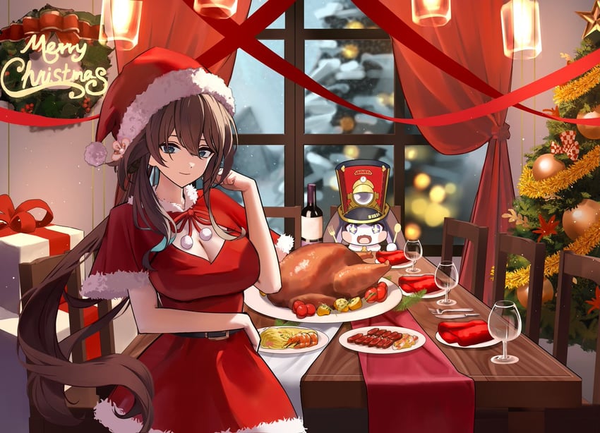 ruan mei and pom-pom (honkai and 1 more) drawn by myumyu431