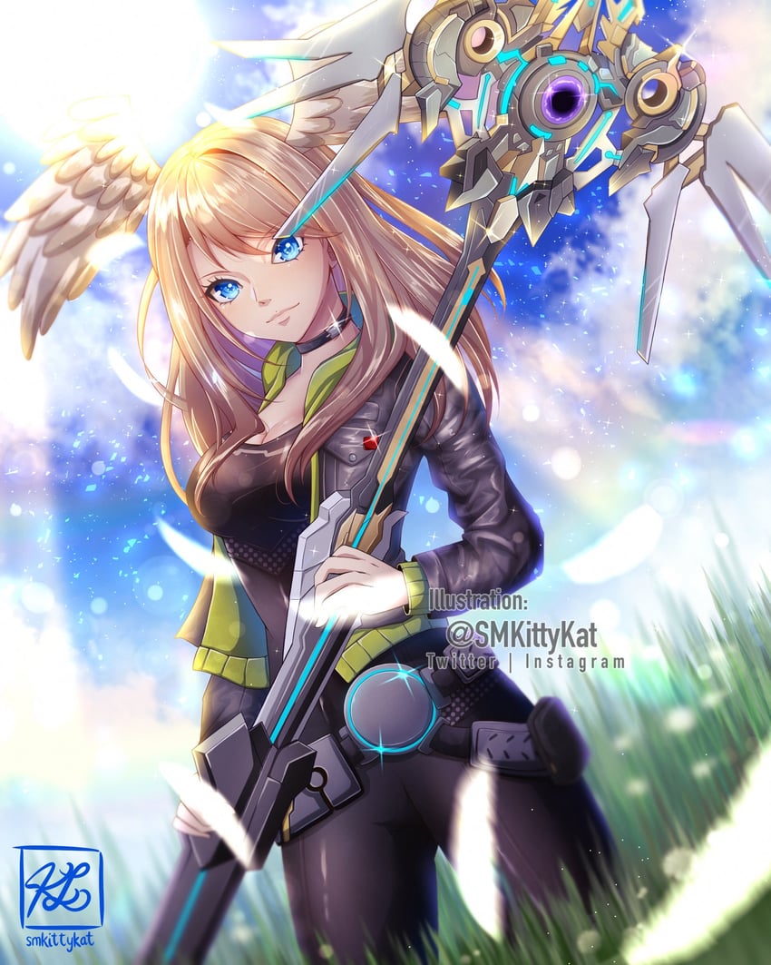 eunie (xenoblade chronicles and 1 more) drawn by smkittykat