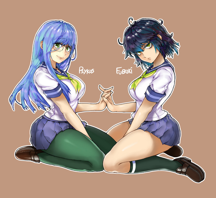 fubuki and psychos (one-punch man) drawn by the_golden_smurf