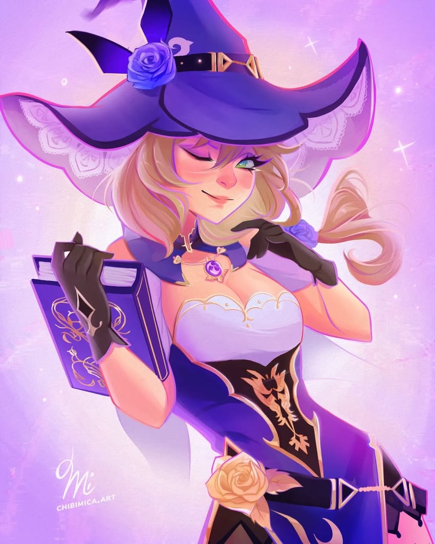 lisa (genshin impact) drawn by chibimica