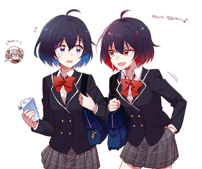 bronya zaychik, seele vollerei, and seele (honkai and 1 more) drawn by 6_(yuchae)