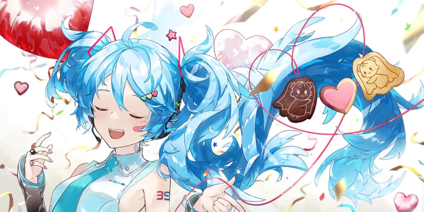 hatsune miku (vocaloid and 2 more) drawn by yohki