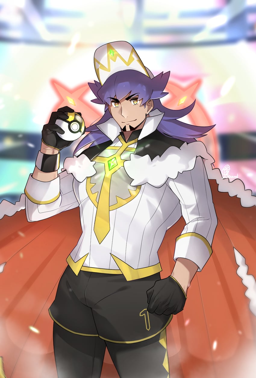 leon (pokemon and 1 more) drawn by saund_r_pu