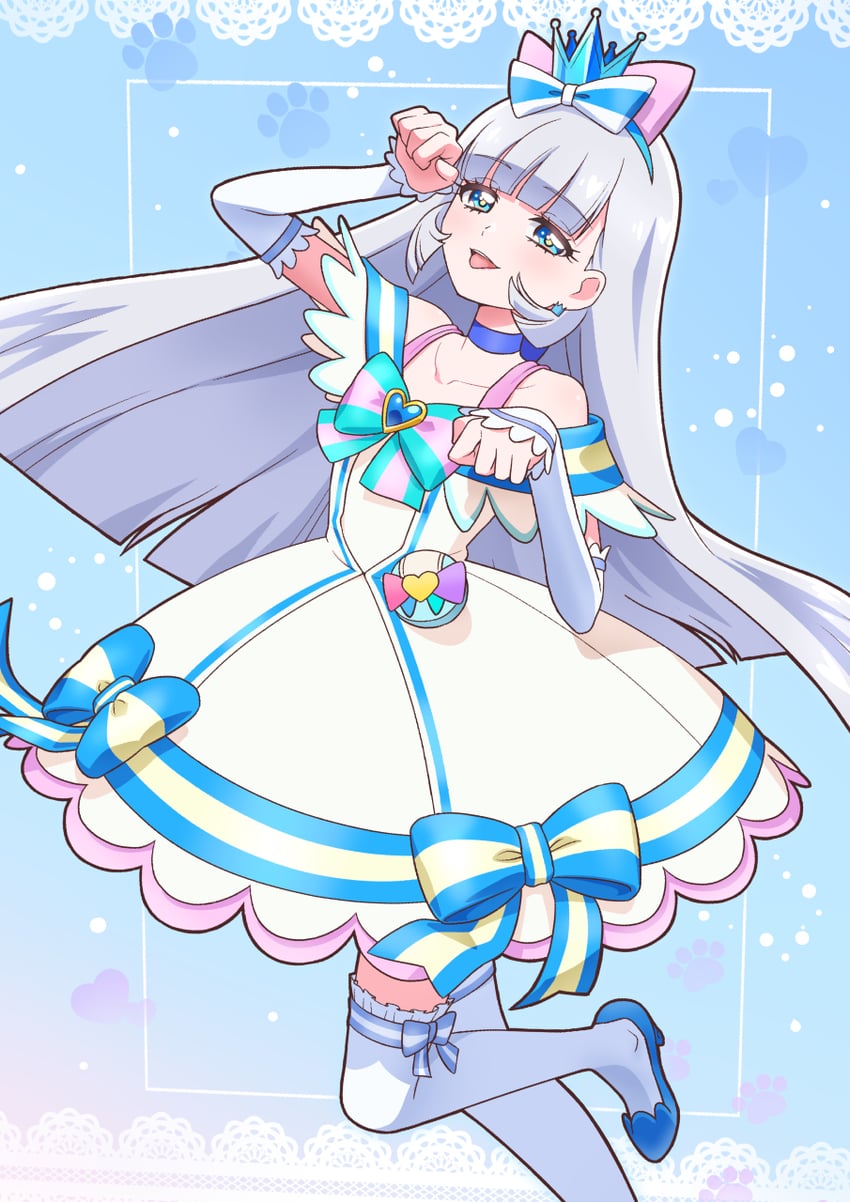 nekoyashiki yuki and cure nyammy (precure and 1 more) drawn by tiler_(tiler00)