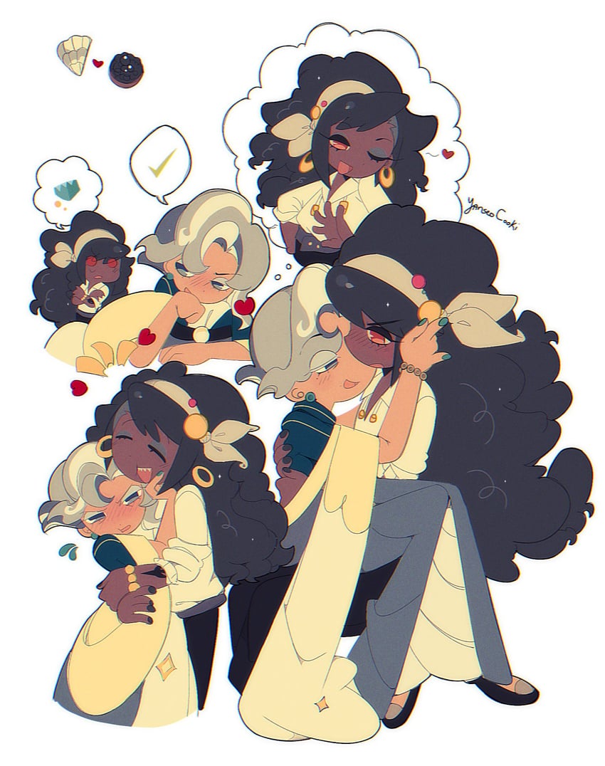 oyster cookie and captain caviar cookie (cookie run and 1 more) drawn by yanseocooki