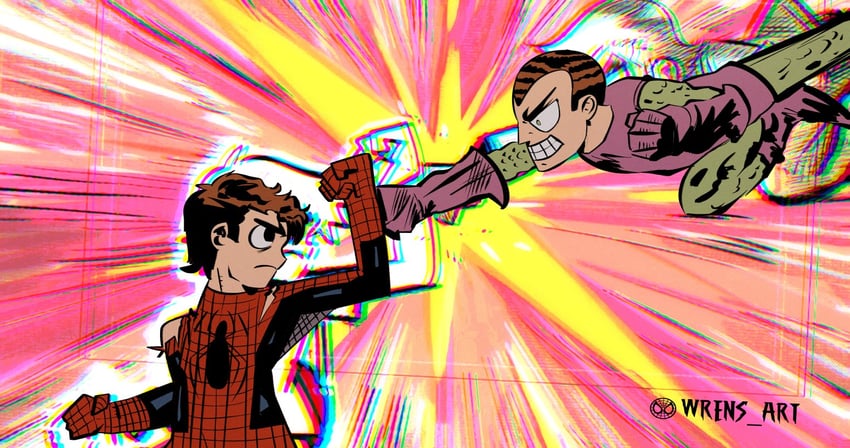 spider-man, peter parker, and harry osborn (marvel and 3 more) drawn by wren_(wrthreeh)