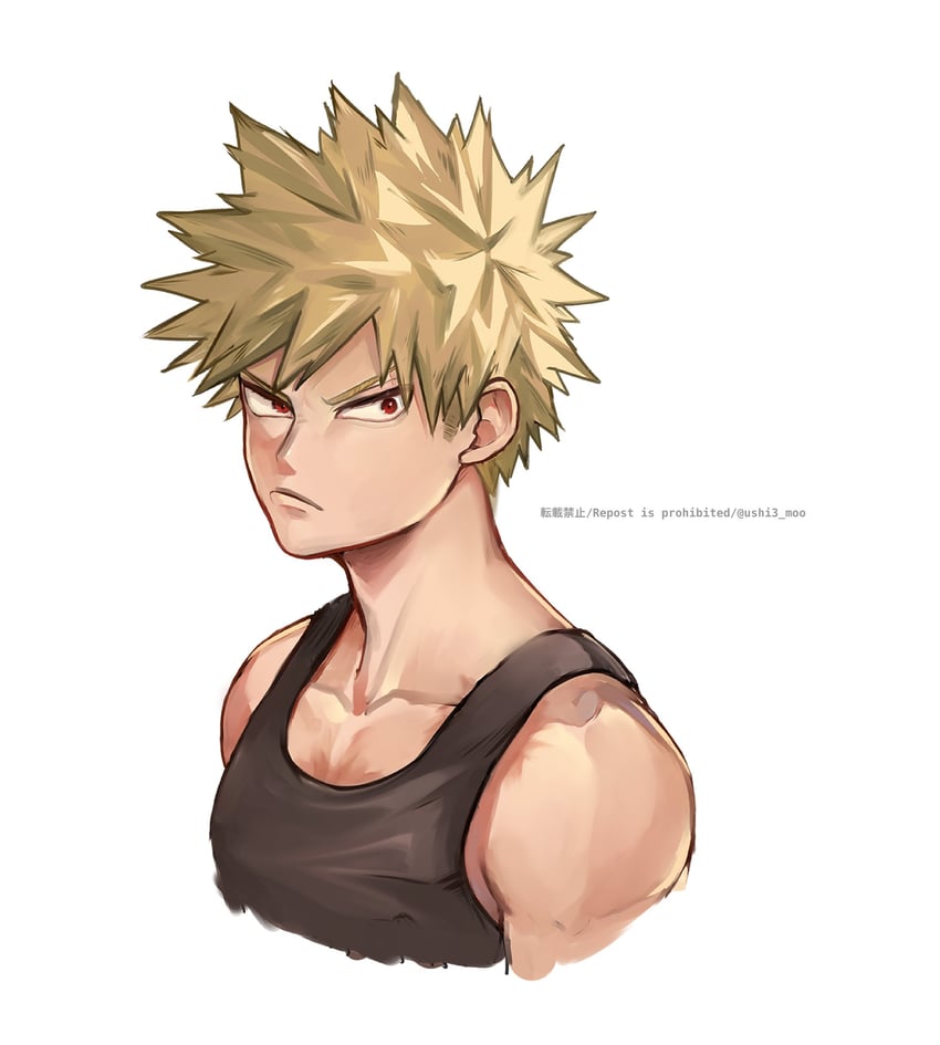 bakugou katsuki (boku no hero academia) drawn by ushi3_moo