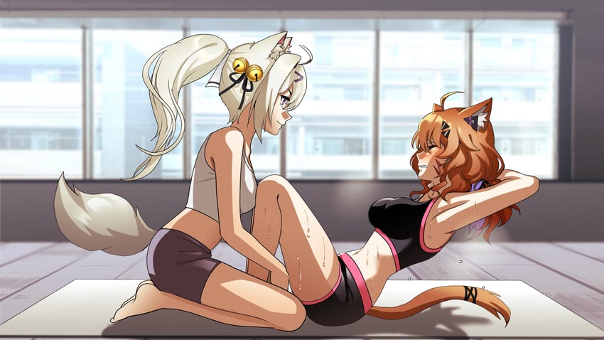 shyrei faolan, filian, and rindo (indie virtual youtuber) drawn by 364ing