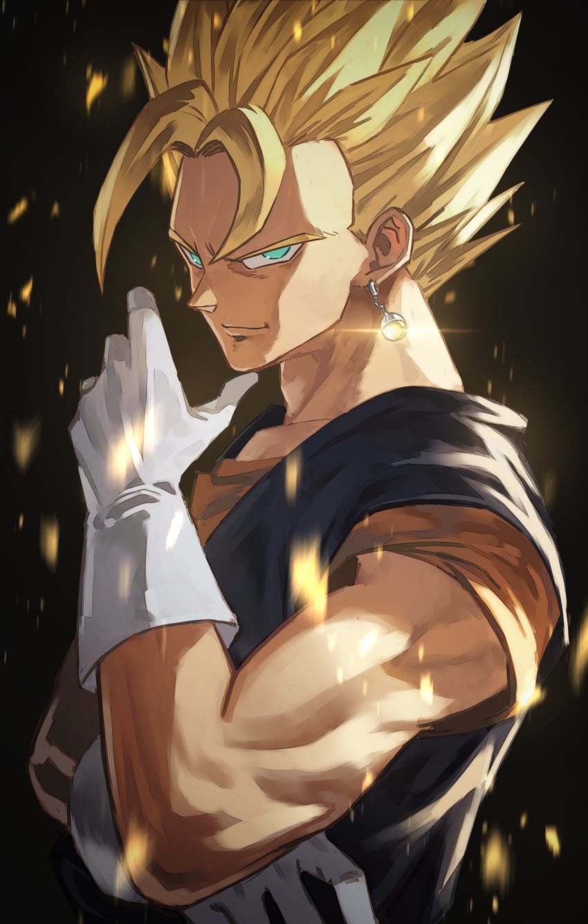 vegetto (dragon ball and 1 more) drawn by hara_kenshi