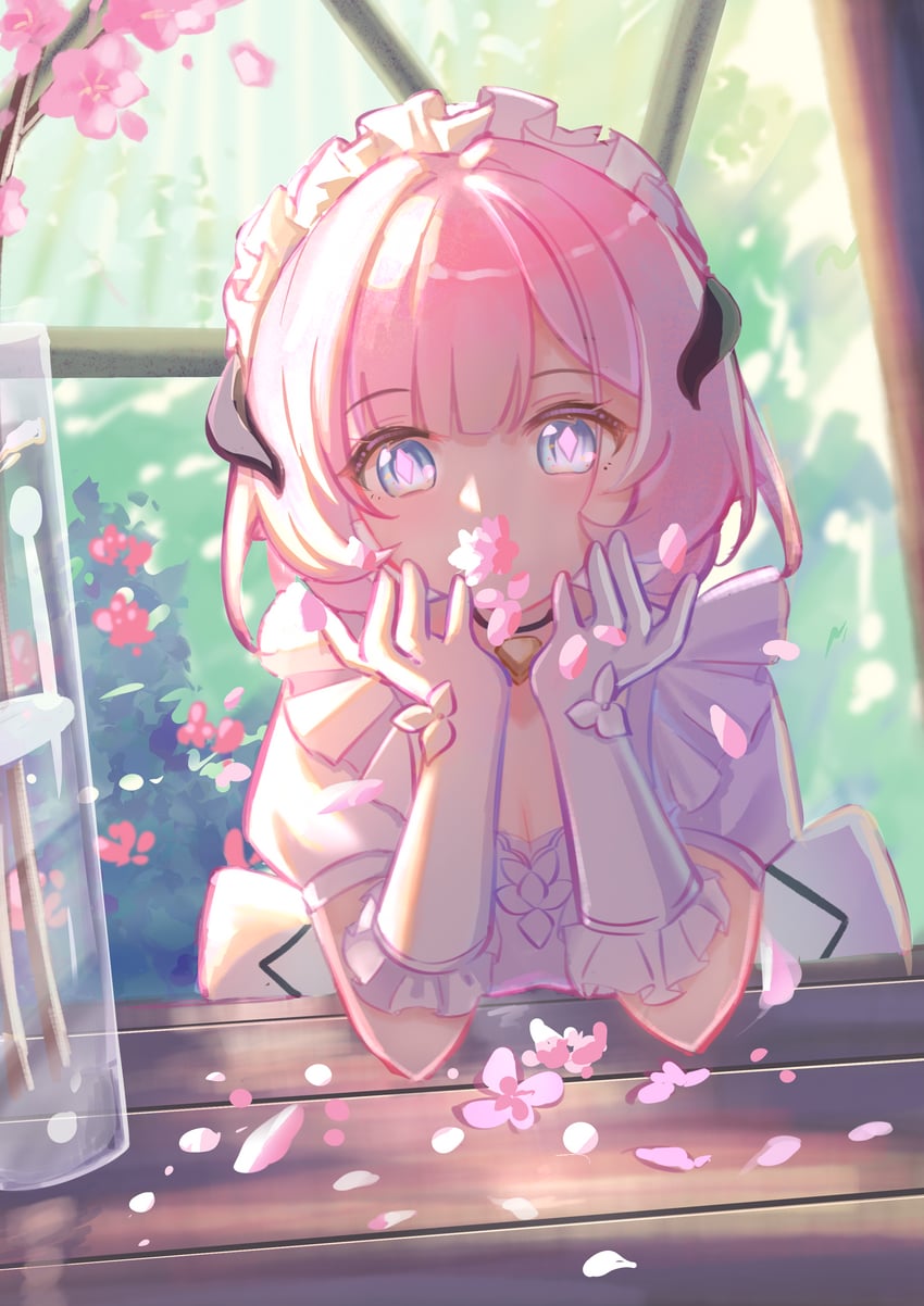 elysia (honkai and 1 more) drawn by meow_(miyoushe_81874508)