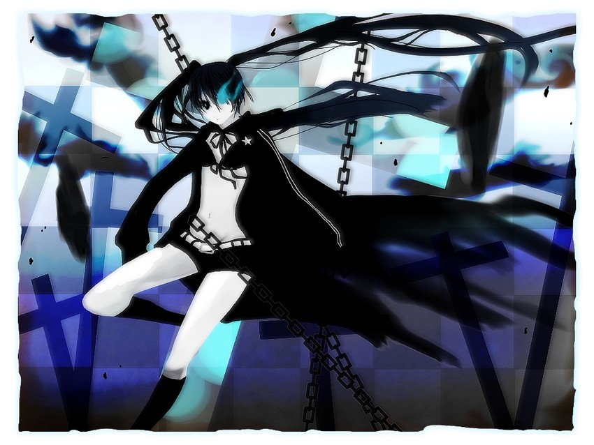 black rock shooter (black rock shooter) drawn by ruca_(ci_zo)