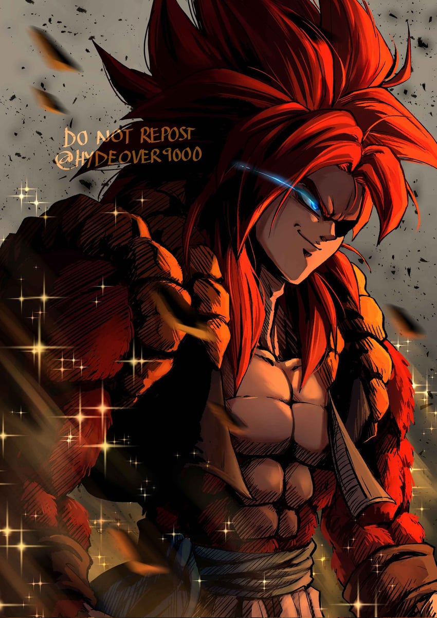 gogeta (dragon ball and 1 more) drawn by hydeover9000